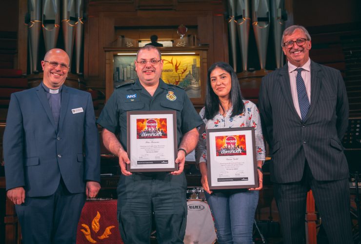 LOCAL HEROES HONOURED AT SOCIETY SUNDAY SERVICE